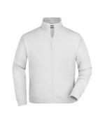Unisexe Sweat-shirt zippé french-terry Blanc 7230