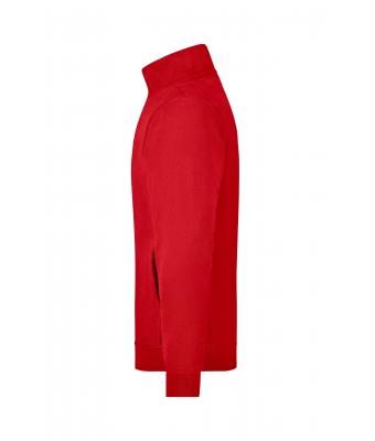 Unisexe Sweat-shirt zippé french-terry Rouge 7230