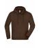 Unisex Hooded Jacket Brown 7231