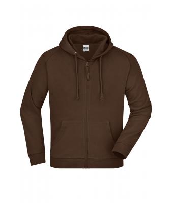 Unisex Hooded Jacket Brown 7231