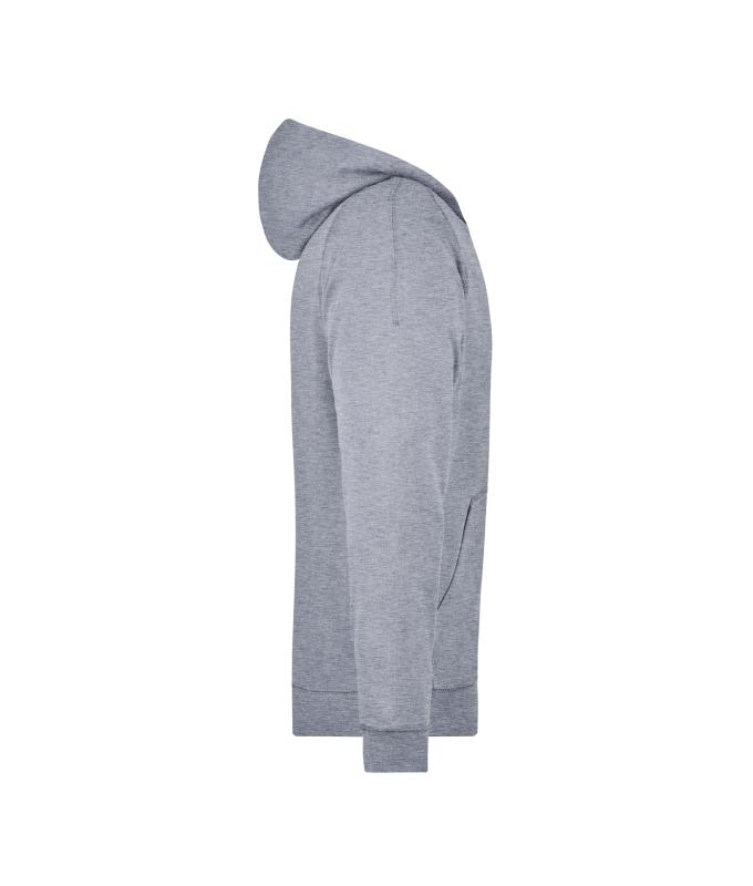 Unisex Hooded Jacket Grey-heather 7231