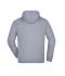 Unisexe Sweat-shirt zippé  avec capuche Gris-chiné 7231