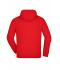 Unisexe Sweat-shirt zippé  avec capuche Rouge 7231