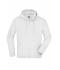Unisexe Sweat-shirt zippé avec capuche Blanc 7231