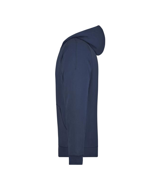 Unisexe Sweat-shirt zippé avec capuche Marine 7231