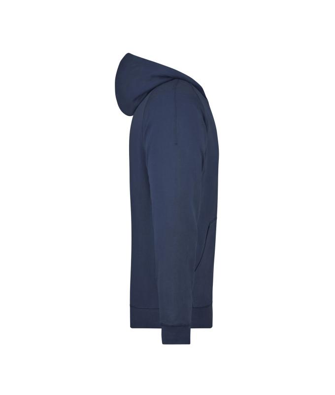 Unisexe Sweat-shirt zippé avec capuche Marine 7231