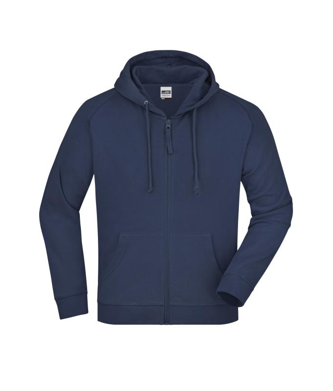 Unisexe Sweat-shirt zippé avec capuche Marine 7231