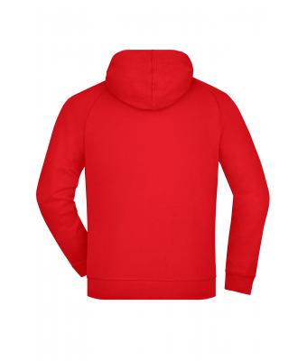 Unisexe Sweat-shirt zippé avec capuche Rouge 7231