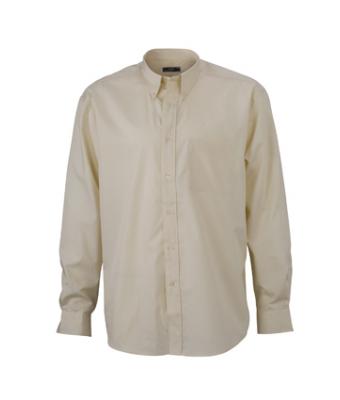 Men Buttondown Shirt Long Natural 7235