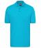 Homme Polo piqué coupe ajustée homme Turquoise 7240