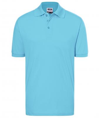 Homme Polo piqué coupe ajustée homme Bleu-ciel 7240