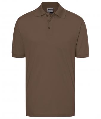 Homme Polo piqué coupe ajustée homme Marron 7240