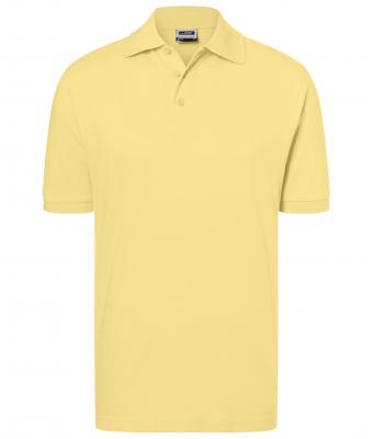 Homme Polo piqué coupe ajustée homme Jaune-clair 7240