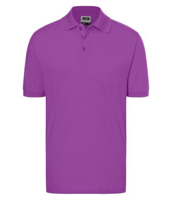 Homme Polo piqué coupe ajustée homme Pourpre 7240