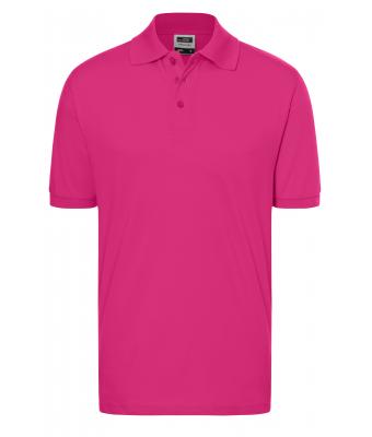 Homme Polo piqué coupe ajustée homme Rose-vif 7240