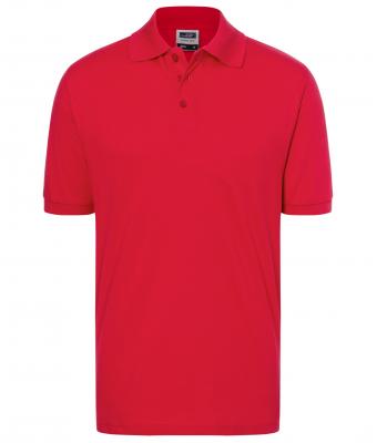 Homme Polo piqué coupe ajustée homme Rouge 7240