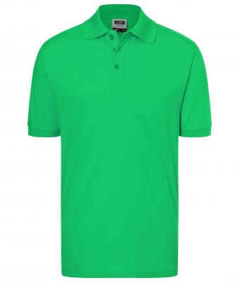 Homme Polo piqué coupe ajustée homme Vert-fougère 7240