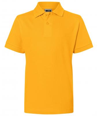 Kinderen Classic Polo Junior Goudgeel 7241