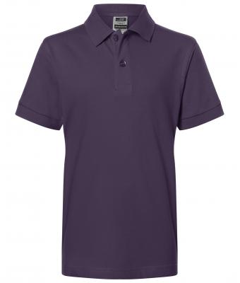 Kinderen Classic Polo Junior Aubergine 7241