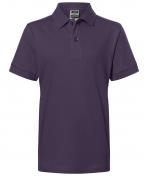 Enfant Polo enfant piqué coupe ajustée enfant Aubergine 7241