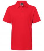Enfant Polo enfant piqué coupe ajustée enfant Rouge-vif 7241