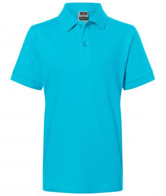 Enfant Polo enfant piqué coupe ajustée enfant Turquoise 7241