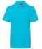 Enfant Polo enfant piqué coupe ajustée enfant Turquoise 7241