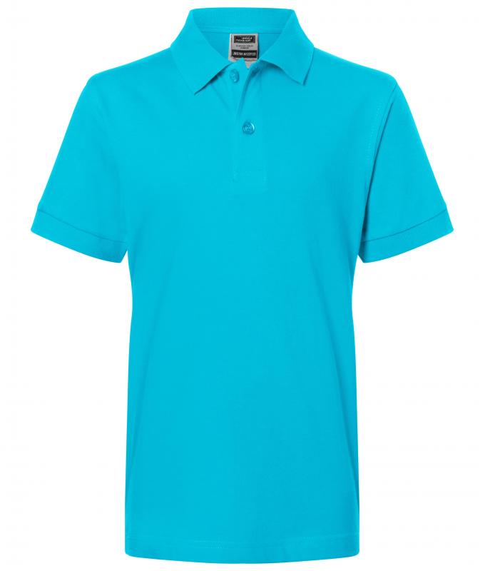 Enfant Polo enfant piqué coupe ajustée enfant Turquoise 7241