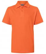 Enfant Polo enfant piqué coupe ajustée enfant Orange-foncé 7241