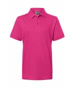 Enfant Polo enfant piqué coupe ajustée enfant Rose-vif 7241