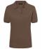 Femme Polo piquée coupe ajustée femme Marron 7242