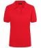 Femme Polo piquée coupe ajustée femme Rouge-vif 7242