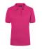 Femme Polo piquée coupe ajustée femme Rose-vif 7242