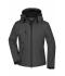 Dames Ladies' Winter Softshell Jacket Zwart 7260