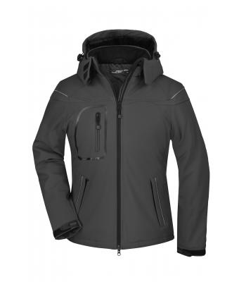 Dames Ladies' Winter Softshell Jacket Zwart 7260