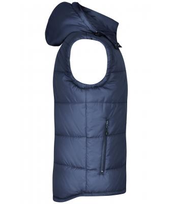 Homme Gilet avec capuche amovible homme Marine 7263