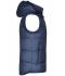 Homme Gilet avec capuche amovible homme Marine 7263