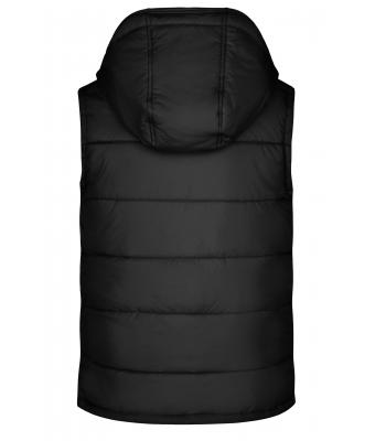 Homme Gilet avec capuche amovible homme Noir 7263