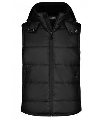 Homme Gilet avec capuche amovible homme Noir 7263