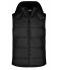 Homme Gilet avec capuche amovible homme Noir 7263