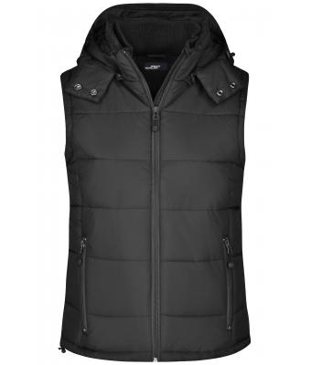 Femme Gilet avec capuche amovible femme Noir 7264