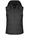 Femme Gilet avec capuche amovible femme Noir 7264