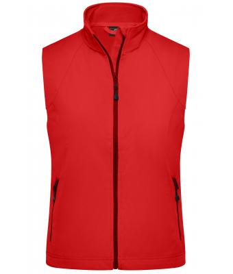 Damen Ladies' Softshell Vest Red 7284