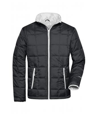 Men Men's Padded Light Weight Jacket Black/silver 7912