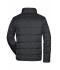 Herren Men's Padded Light Weight Jacket Black/silver 7912