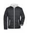 Herren Men's Padded Light Weight Jacket Black/silver 7912