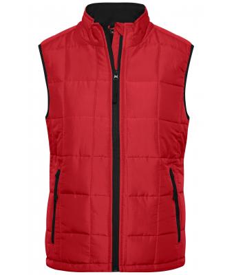 Damen Ladies' Padded Light Weight Vest Red/black 7913