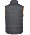 Men Men's Padded Light Weight Vest Carbon/orange 7914