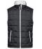 Herren Men's Padded Light Weight Vest Black/silver 7914