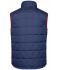 Herren Men's Padded Light Weight Vest Navy/red 7914